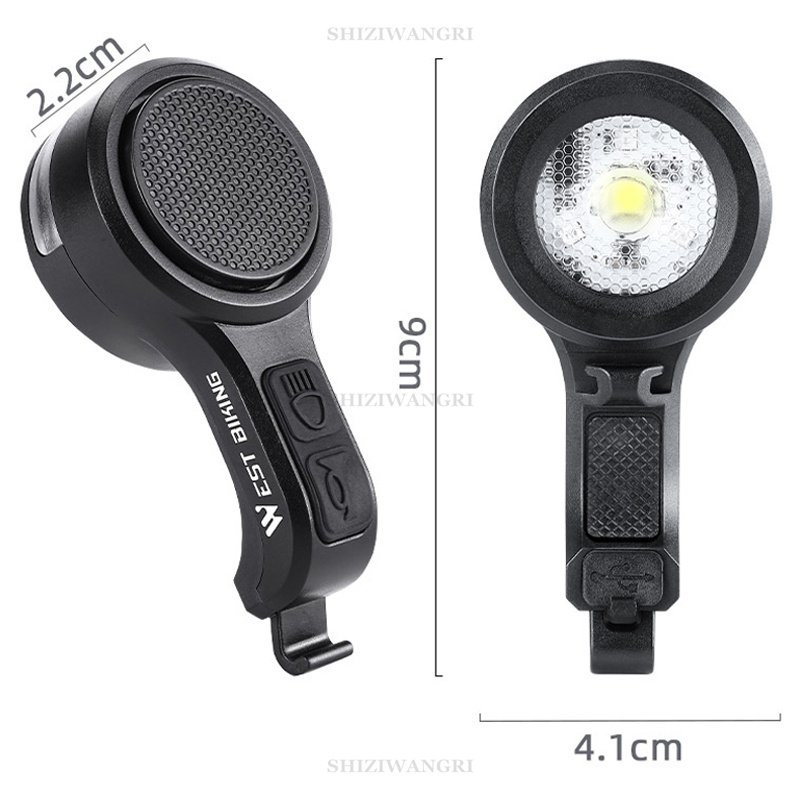 WESTBIKING2in1HornHeadlight120dBHighSoundBicycleBellHorn5LightModes400mAhType-CWaterproofElectricAnt-1996251-18
