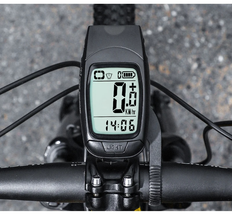 WESTBIKING3in1330LmBrightnessBikeHeadlight1200mAhBatteryIP64Waterproof4LightModesSmartSpeedometerwit-2000858-17