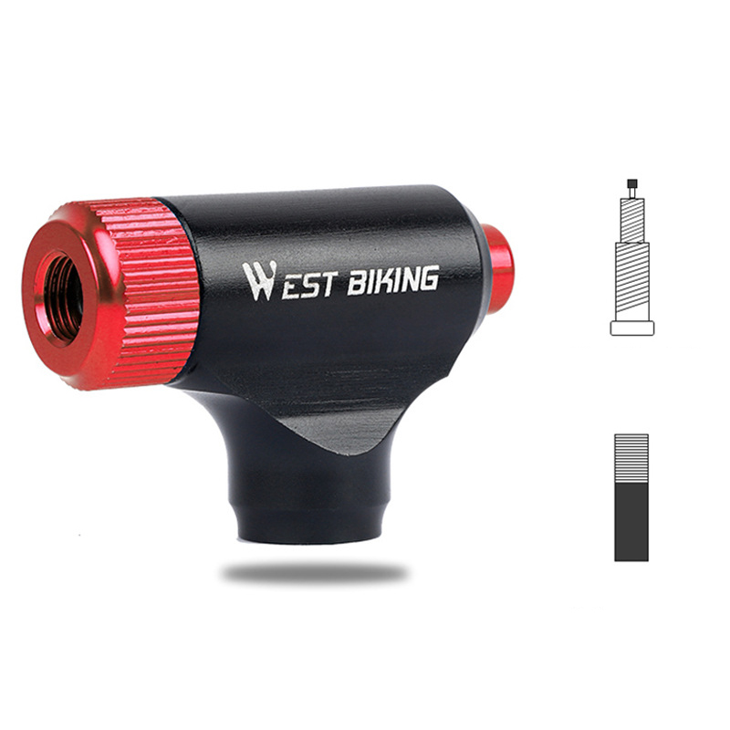 WESTBIKINGPortableMiniBikePumpUltralightAirCO2InflatorCyclingPumpBikeBallPump-2000976-11