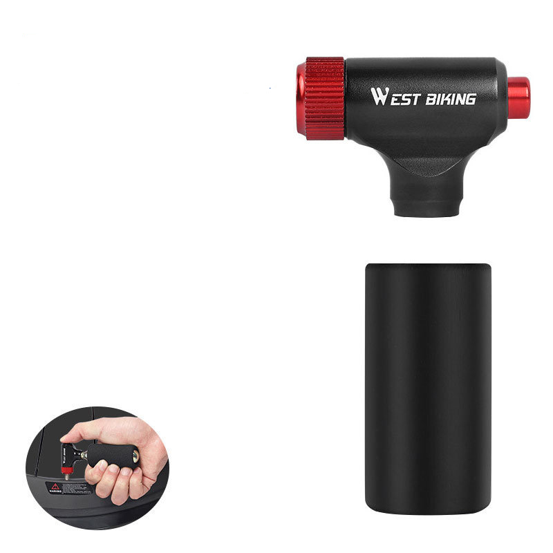 WESTBIKINGPortableMiniBikePumpUltralightAirCO2InflatorCyclingPumpBikeBallPump-2000976-12