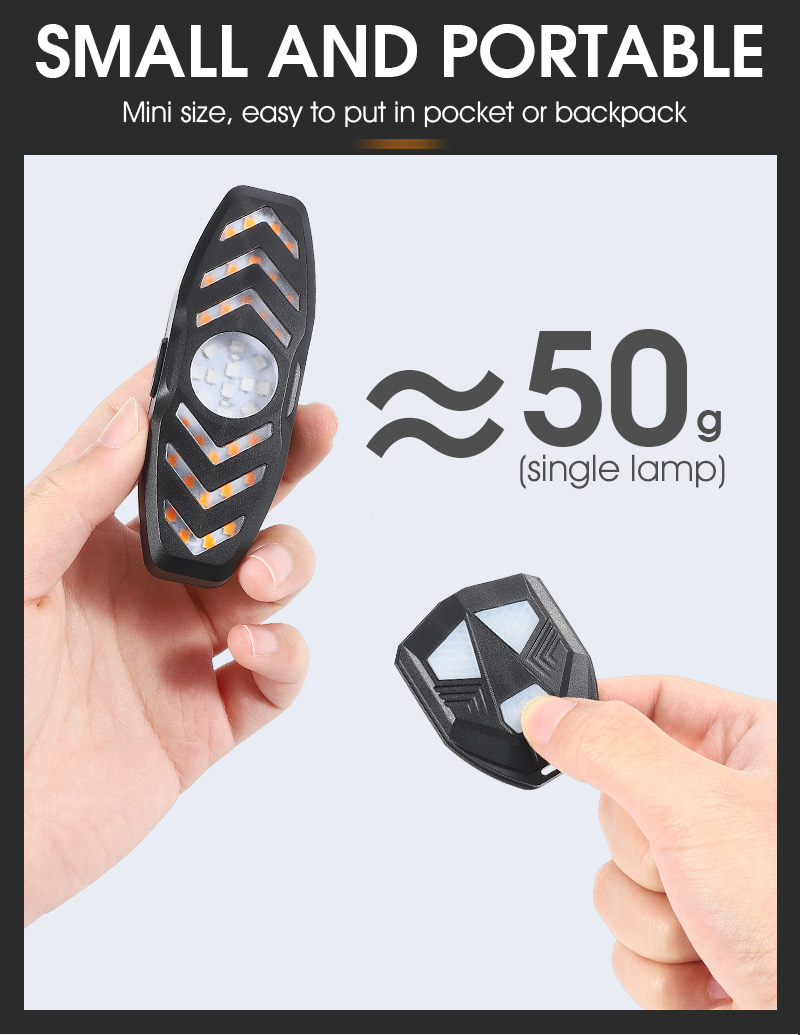 WESTBIKINGSmartBikeLightWirelessRemoteControlWaterproofLEDChargingSignalBicycleLightUSBRechargeableW-1977951-7