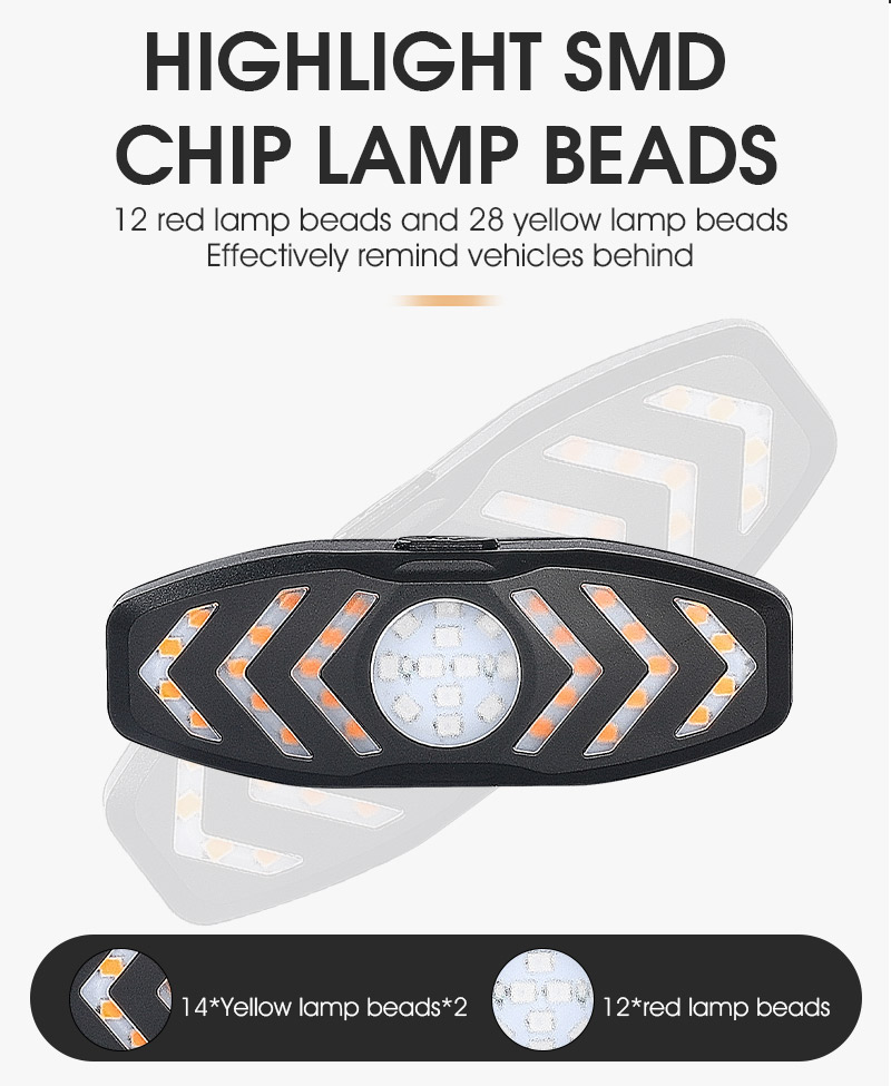 WESTBIKINGSmartBikeLightWirelessRemoteControlWaterproofLEDChargingSignalBicycleLightUSBRechargeableW-1977951-9