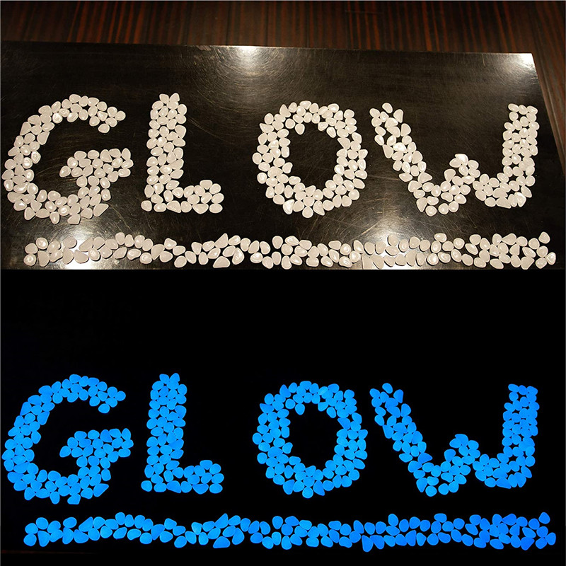 100pcsLuminousGardenPebblesGardeningLuminousGlowStonesOutdoorDecoration-1699601-4