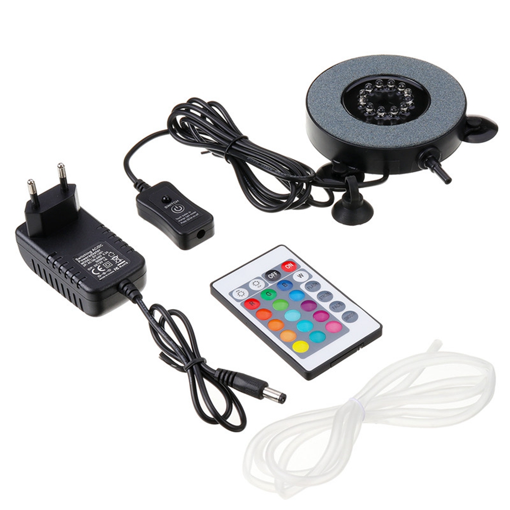 12LEDSubmersibleAquariumBubbleLightAirStoneFishTankPumpLampRemoteControl-1544602-4