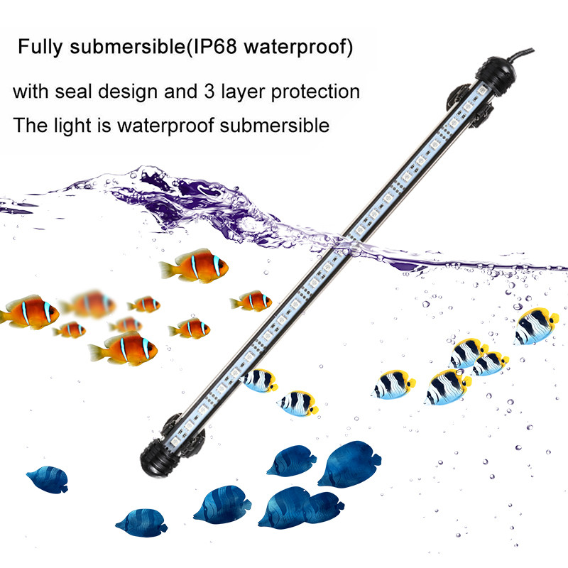 38cmbluetoothAPPRGBLEDAquariumFishTankLightsSubmersibleStripBarLamp-1698694-3