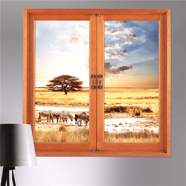 3DWallDecals3DArtificialWindowViewRemovableGrasslandStickersHomeWallDecorGift-999297-1