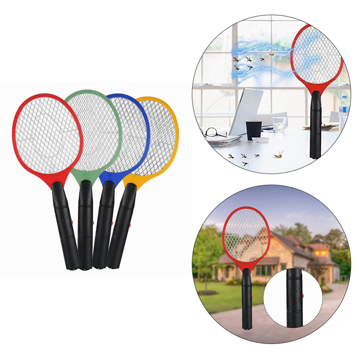 3LayersMultifunctionalElectricMosquitoSwatterBatteryHandheldRacketMosquitoKillerforHome-1689316-7