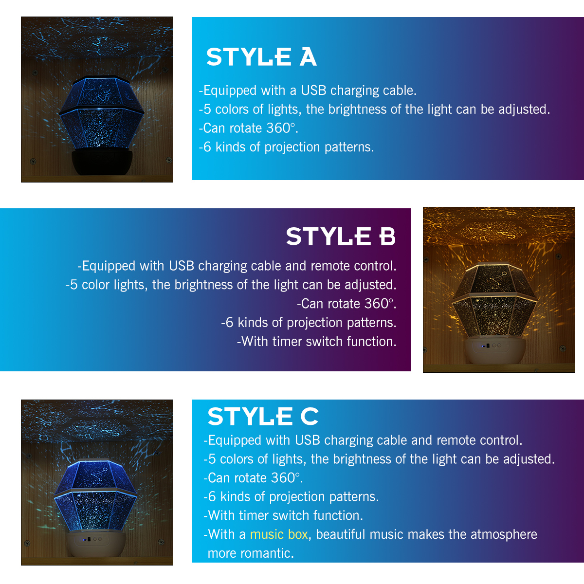 3StylesColorfulStarrySkyLightLEDProjectorMusicRomanticLampNightLight-1769885-6