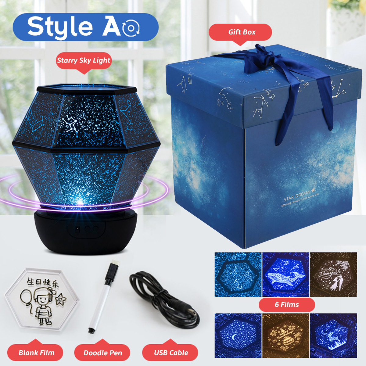 3StylesColorfulStarrySkyLightLEDProjectorMusicRomanticLampNightLight-1769885-7