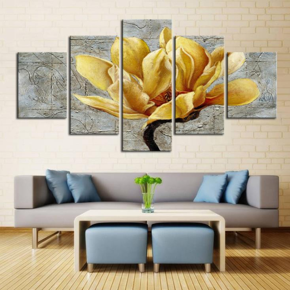 5PcsUnframedModernArtOilPaintingsPrintCanvasPictureHomeWallRoomDecor-1639651-2