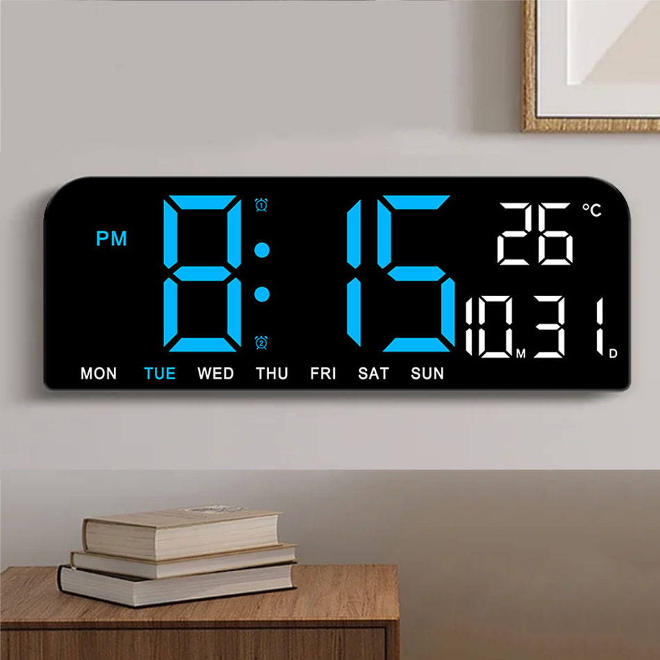 9InchLargeDigitalWallClockTemperatureDateWeekTimingCountdownLight-sensingTableClock2Alarm1224HLEDAla-2005591-11