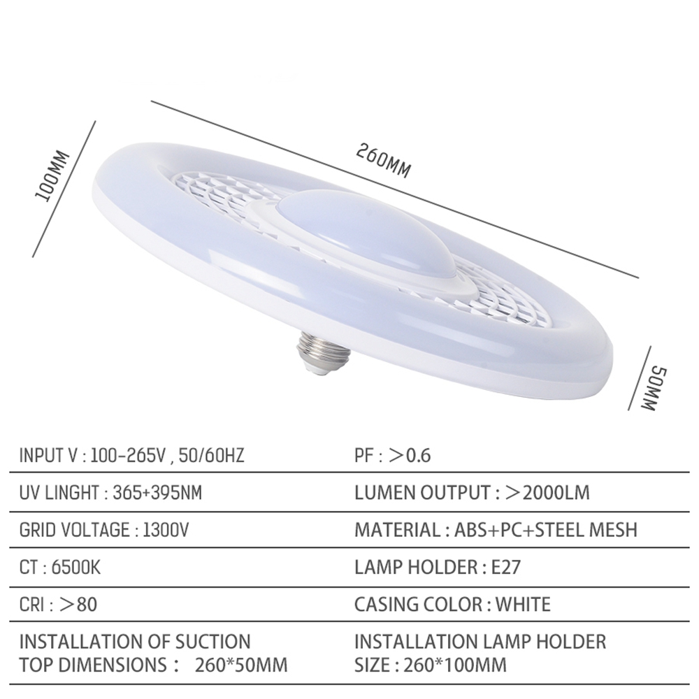 AC100-265V6500KE27UFOMosquitoKillerLampLEDLightBulbRepellentUVLampforHomeGardenBedroom-1583485-5