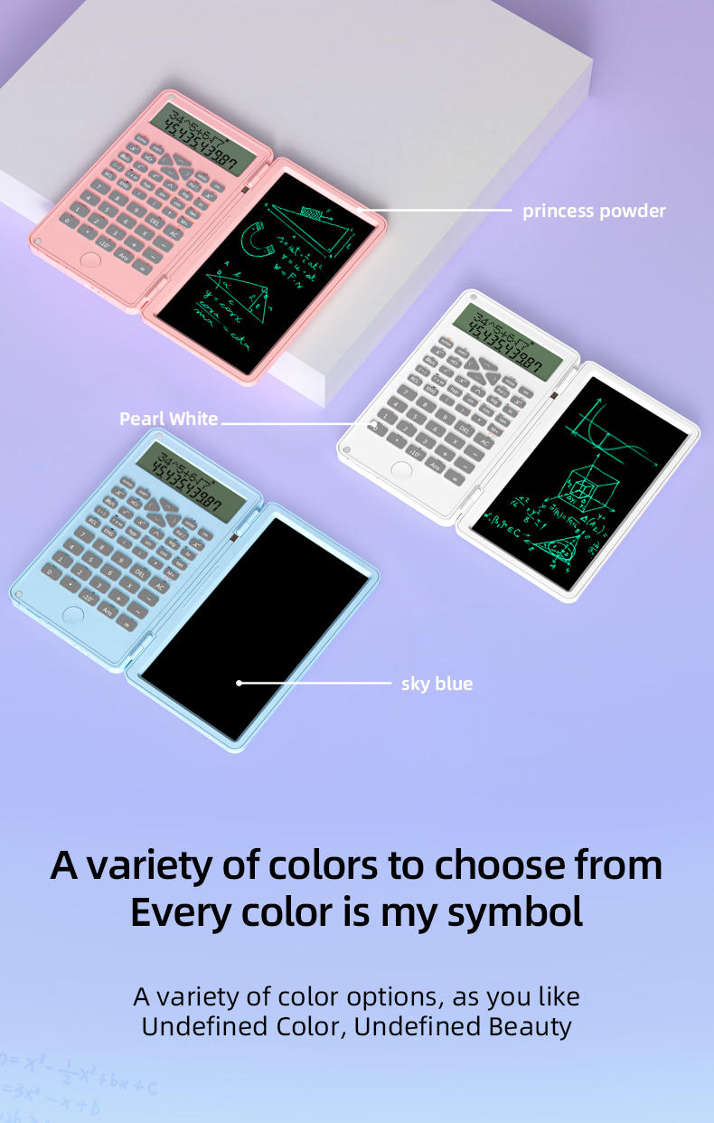 AGSIVO6InchesScientificCalculatorwithLCDWritingTabletand240FunctionsProfessionalCalculatorsforSchool-2001819-2