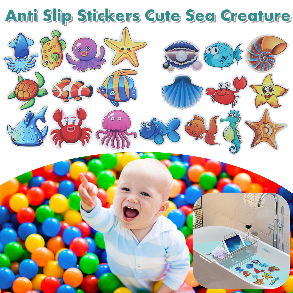 Anti-SlipBathtubStickersBabyShowerWaterproofStickerOceanFishNon-skidAdhesiveBathroomDecor-1713775-1