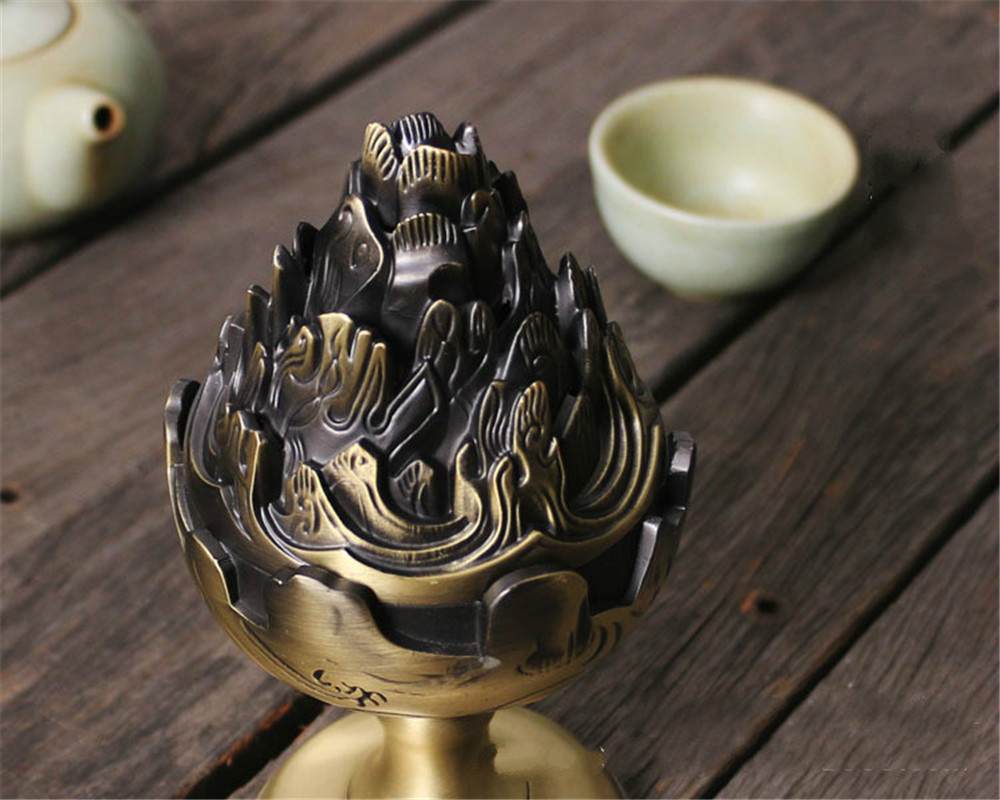 AntiqueIncenseCoilBurnerHolderAlloyHomefurnishingCreativeFumigatingFurnaceBuddhistCenser-1342348-3