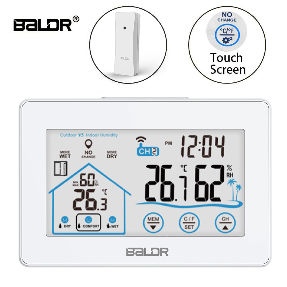 BALDRWirelessWeatherStationAlarmClockTouchScreenInOutdoorThermometerHygrometerForecastCalendarComfor-2007275-2