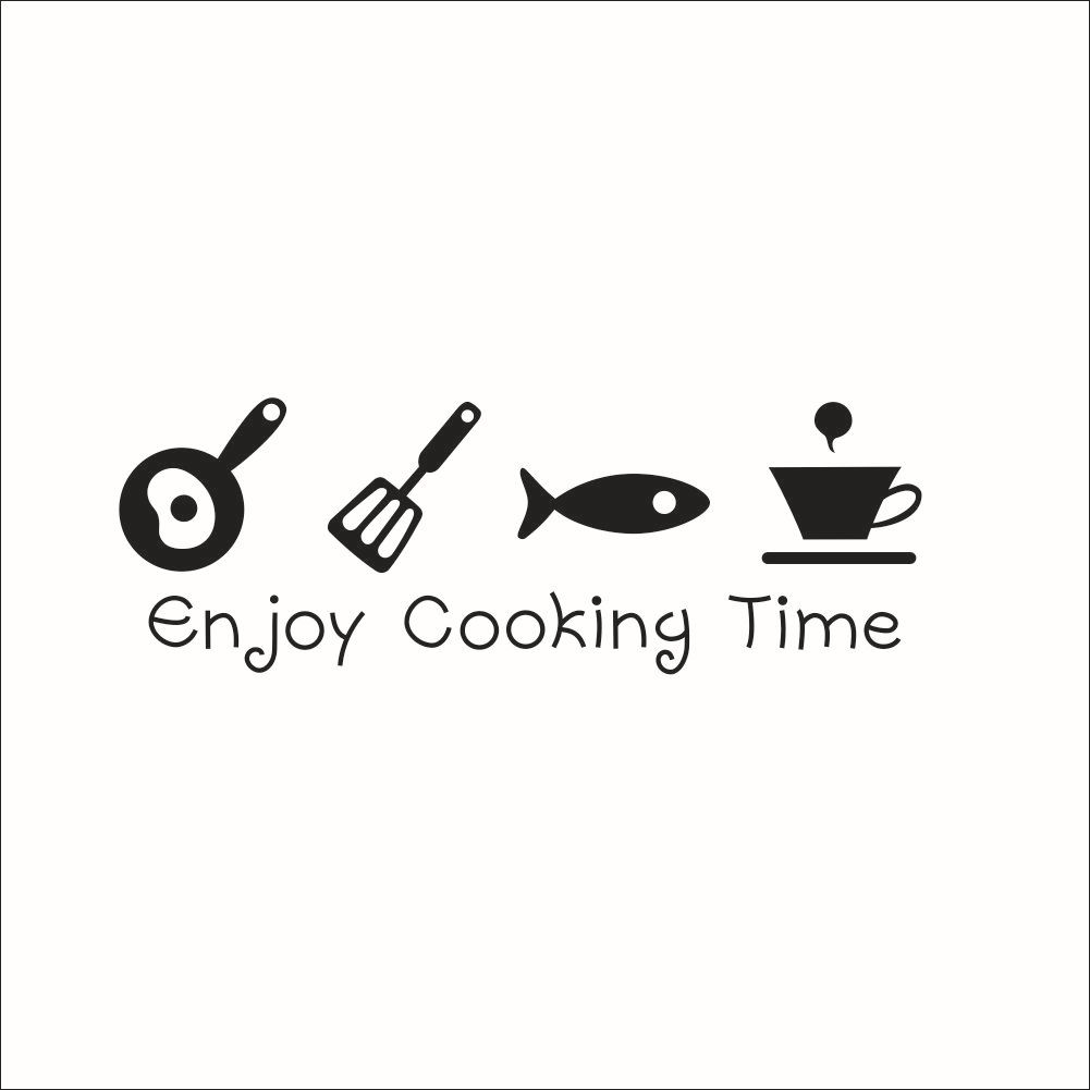 CartoonEnjoyCookingTimeKitchenWallStickerPVCMuralArtDecalsStickersBackgroundHomeDecor-1360974-5