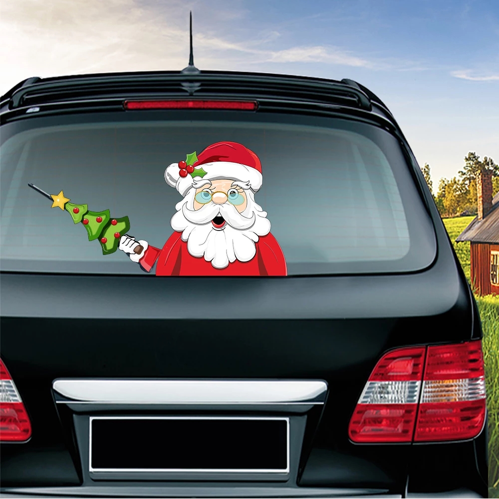 ChristmasCarRearWindowWiperScraperStickerDetachableCreativePVCCarDecorStickerUVProtected-1586426-1