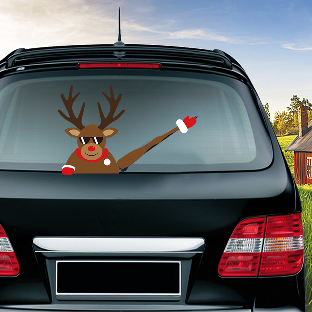 ChristmasCarRearWindowWiperScraperStickerDetachableCreativePVCCarDecorStickerUVProtected-1586426-4