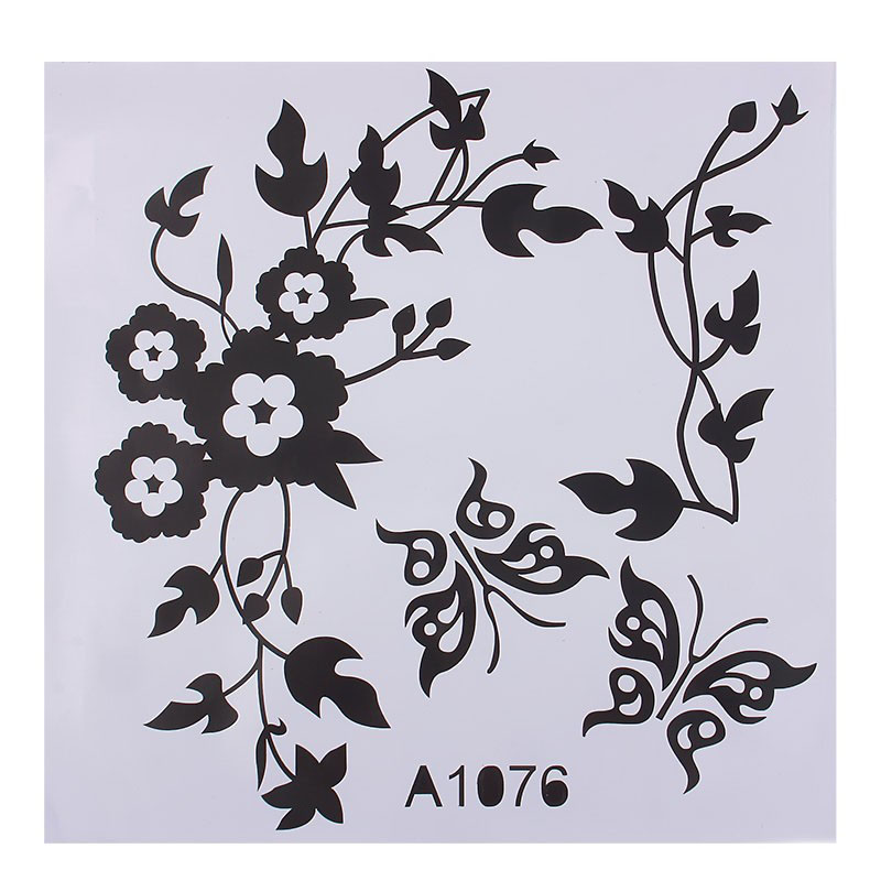 FunnyNoveltyButterflyFlowerVineBathroomWallStickerHomeDecorationVinylWallDecals-1349958-12
