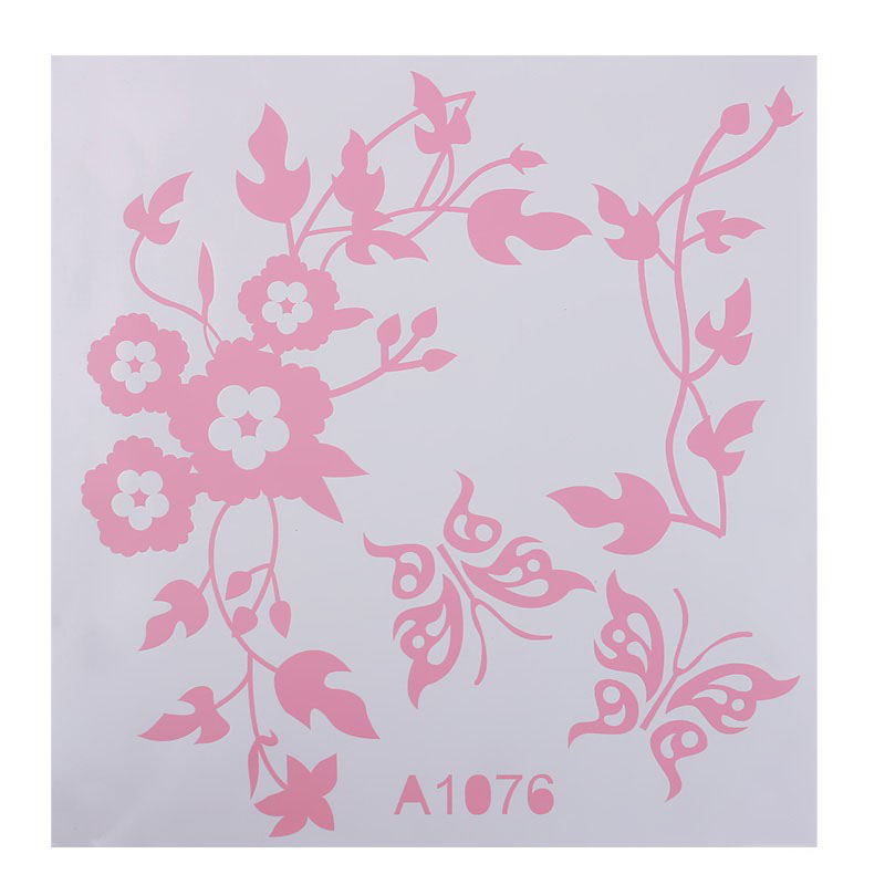 FunnyNoveltyButterflyFlowerVineBathroomWallStickerHomeDecorationVinylWallDecals-1349958-7