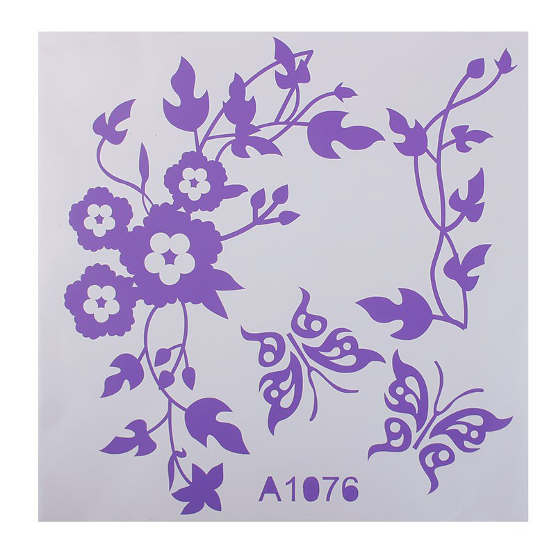 FunnyNoveltyButterflyFlowerVineBathroomWallStickerHomeDecorationVinylWallDecals-1349958-9