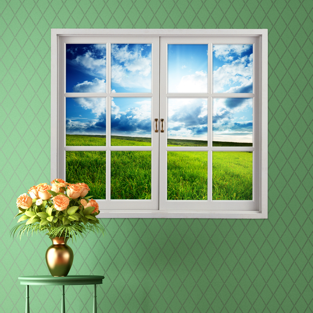 Grassland3DArtificialWindowViewBlueSky3DWallDecalsRoomPAGStickersHomeWallDecorGift-1022236-1