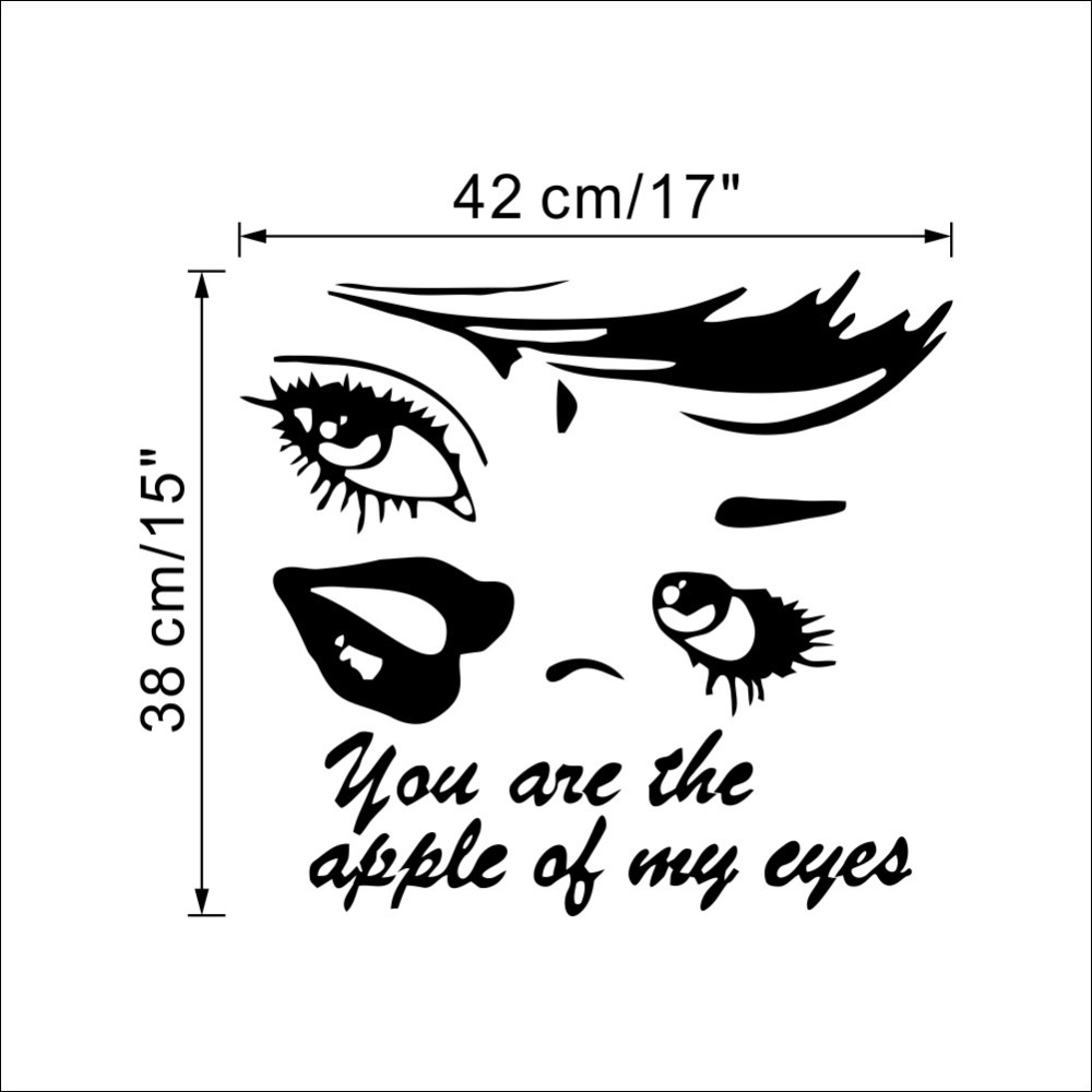 HonanaCreativeBlackBeautyHomeDecalWallStickerRemovable3DDIYWallpaperforRoomWallDecor-1338385-11