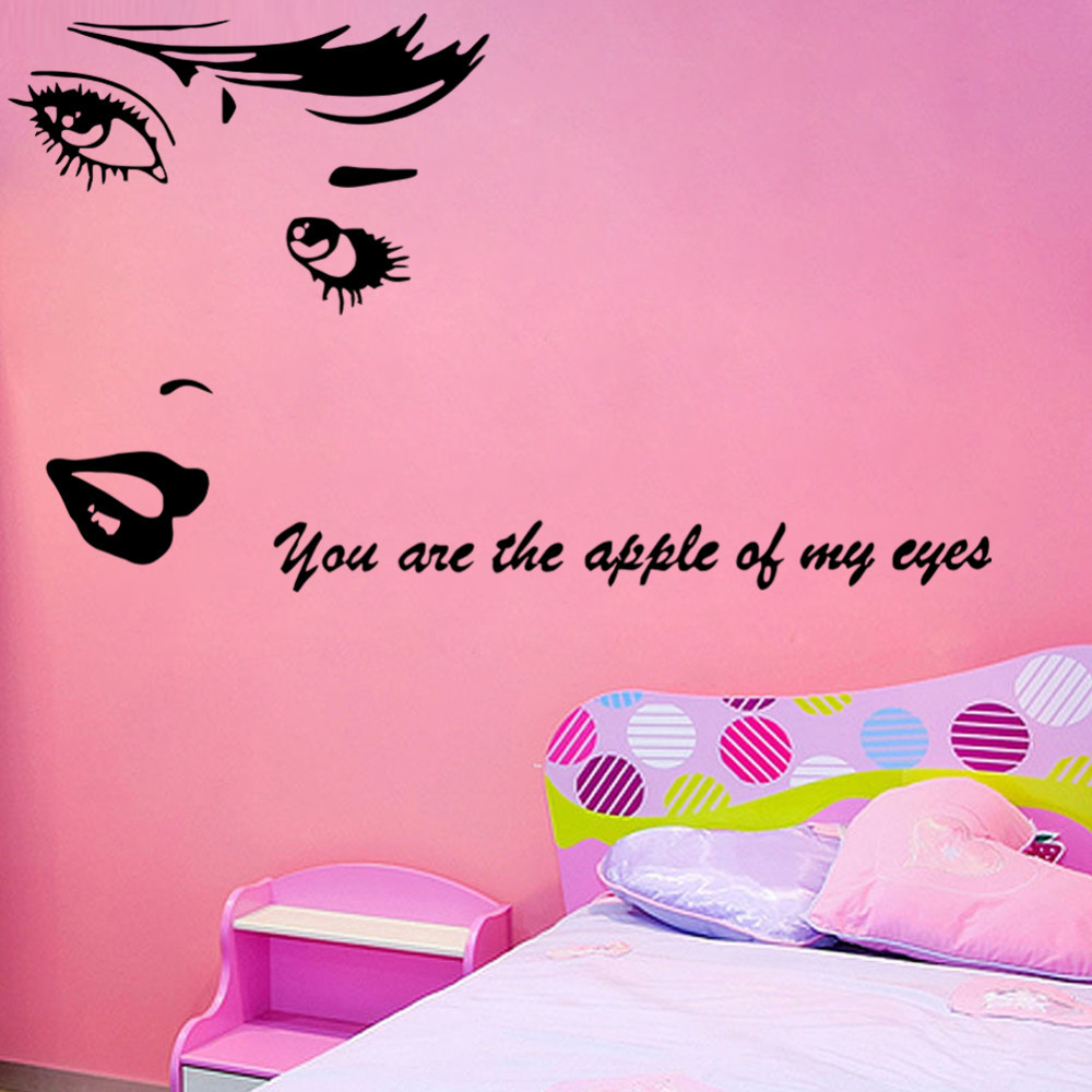 HonanaCreativeBlackBeautyHomeDecalWallStickerRemovable3DDIYWallpaperforRoomWallDecor-1338385-7