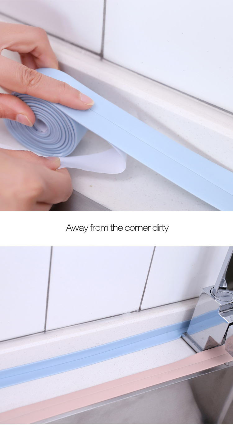 HonanaDX-121PVCGapAnti-foulingWaterproofStickerSealRingDust-proofKitchenToiletWallTape-1171883-3