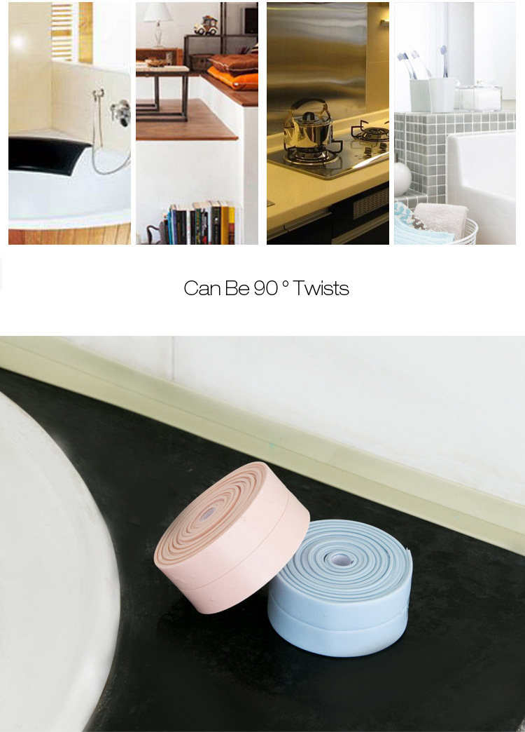 HonanaDX-121PVCGapAnti-foulingWaterproofStickerSealRingDust-proofKitchenToiletWallTape-1171883-4