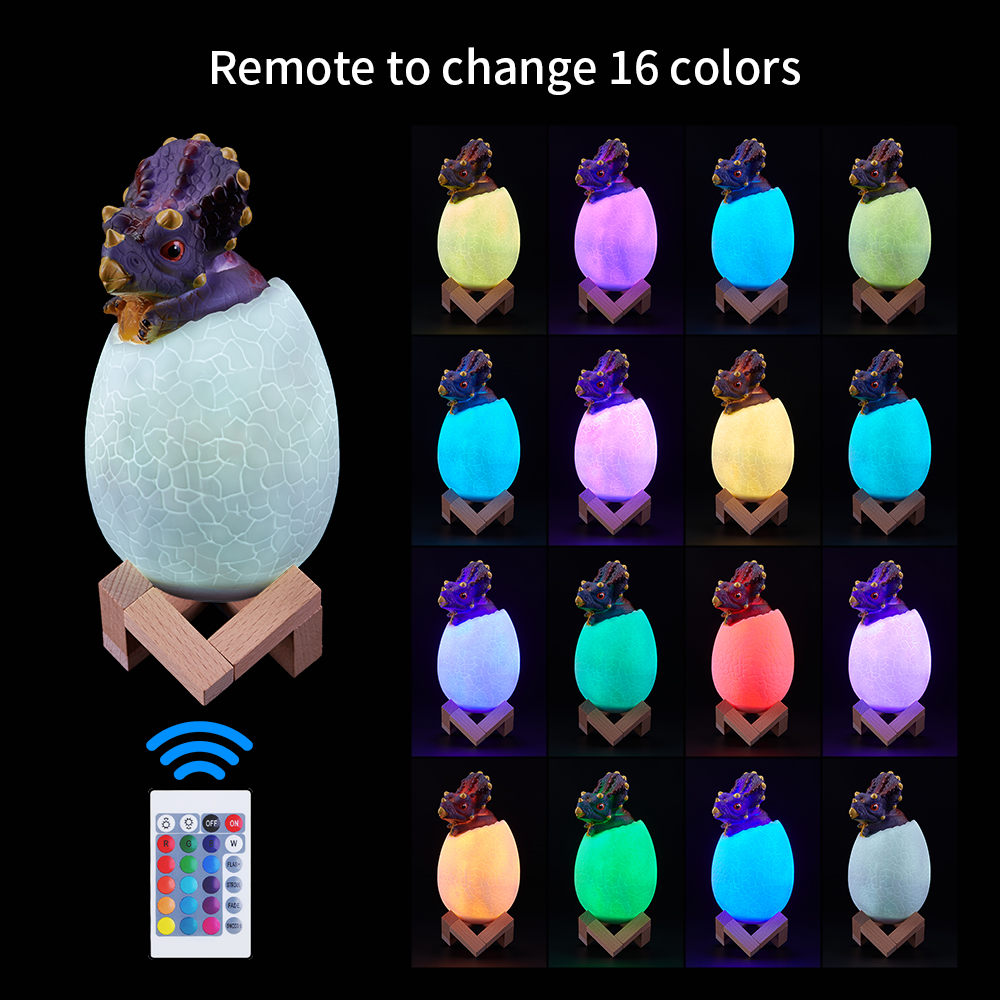 KL-02Decorative3DTriceratopsEggSmartNightLight16ColorsRemoteControlTouchSwitchLEDNightlightForChrist-1602064-1