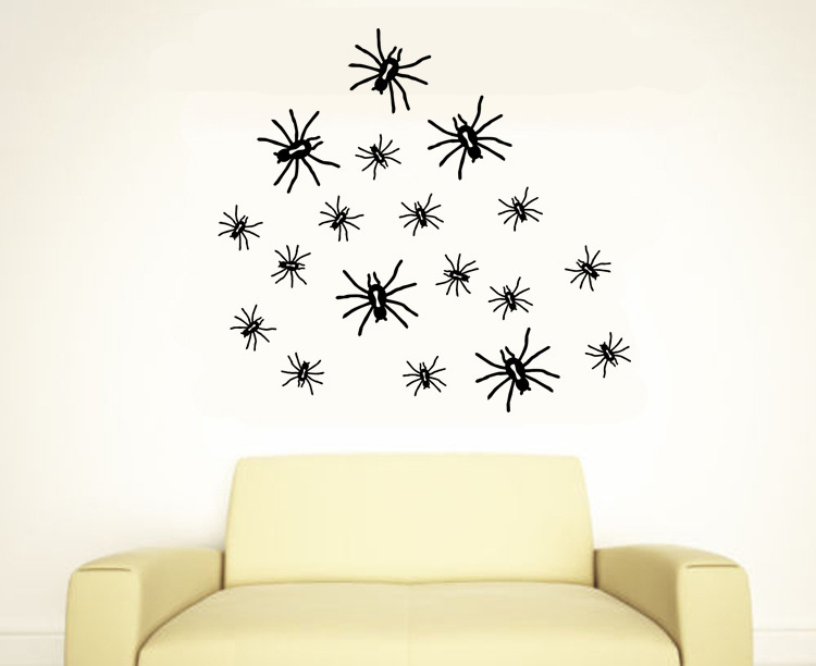 KST-5HalloweenPVCWallStickersSpiderLivingRoomBedroomDecorationWallStickers-1199337-2