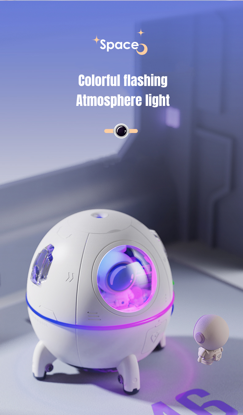LEDAstronautAirHumidifier220mlWithNightLight1200mAhBatteryRechargeableHomeAromaoilDiffuserGiftforKid-1989662-6