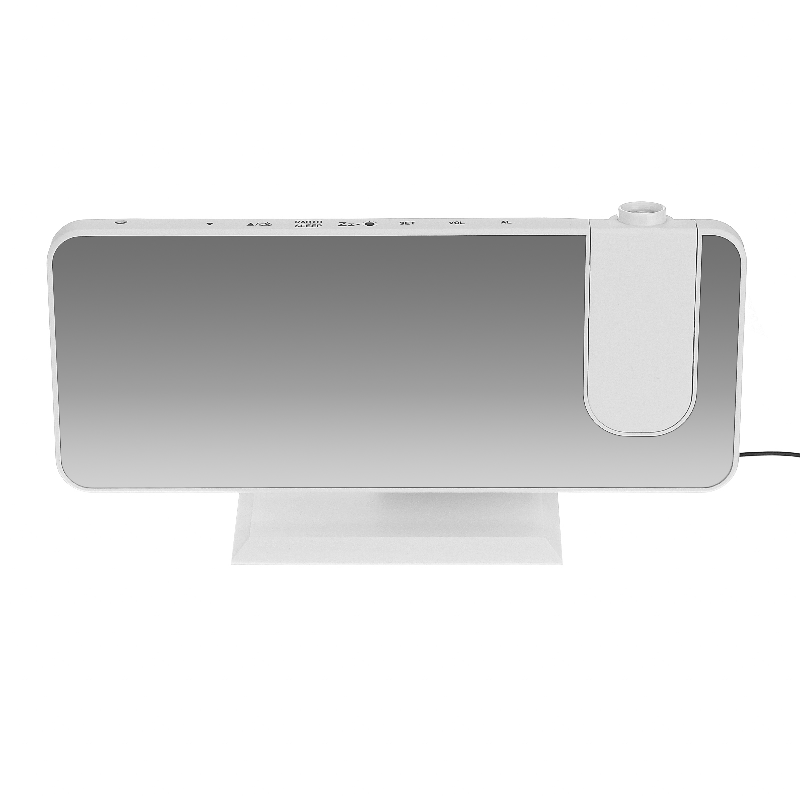 LEDMirrorAlarmClockBigScreenTemperatureandHumidityDisplaywithRadioandTimeProjectionFunctionElectroni-1751898-9