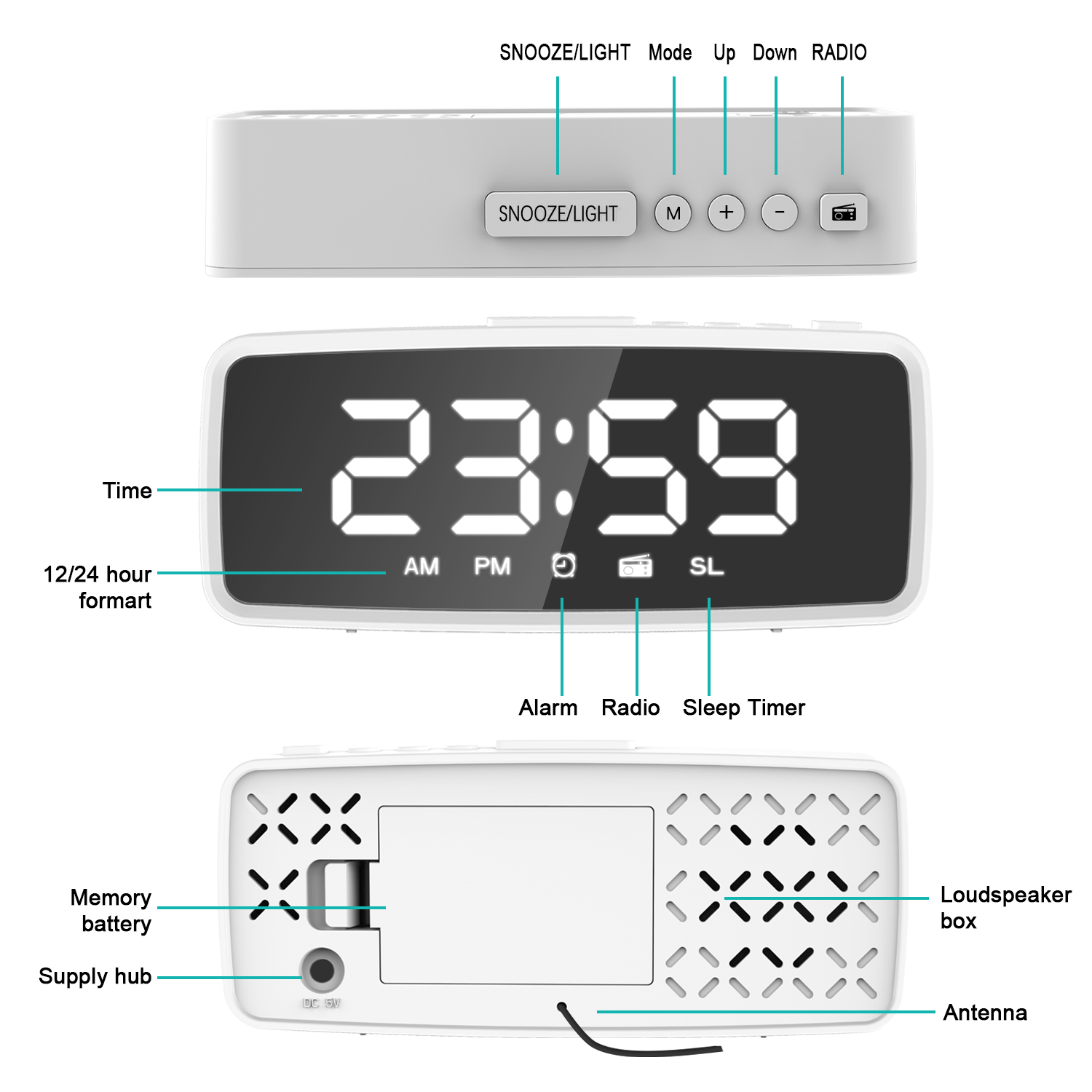 LEDMirrorDigitalAlarmClockSnoozeModeUSBRechargeable-1982150-12