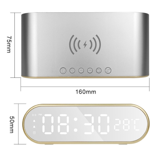LEDMirrorDigitalAlarmClockSupportPhoneWirelessCharging2AlarmGroupSnoozeFunctionReal-TimeTemperature-1982186-5