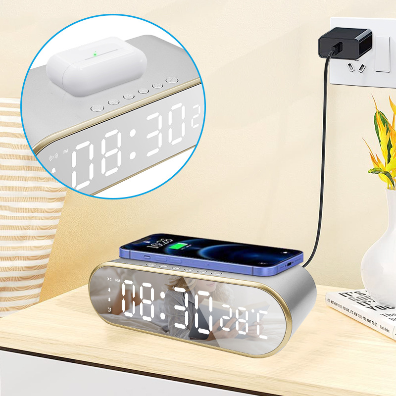 LEDMirrorDigitalAlarmClockSupportPhoneWirelessCharging2AlarmGroupSnoozeFunctionReal-TimeTemperature-1982186-10