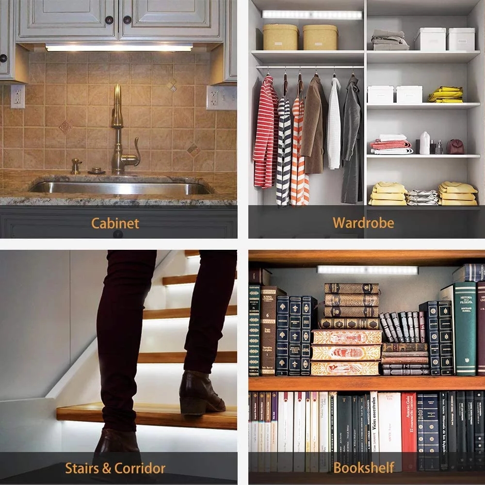 LEDNightLightMotionSensorCabinetLampUSBRechargeableClosetNightLampsforWardrobeKitchenBedroomStepLigh-1823070-12
