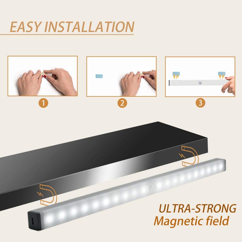 LEDNightLightMotionSensorCabinetLampUSBRechargeableClosetNightLampsforWardrobeKitchenBedroomStepLigh-1823070-6