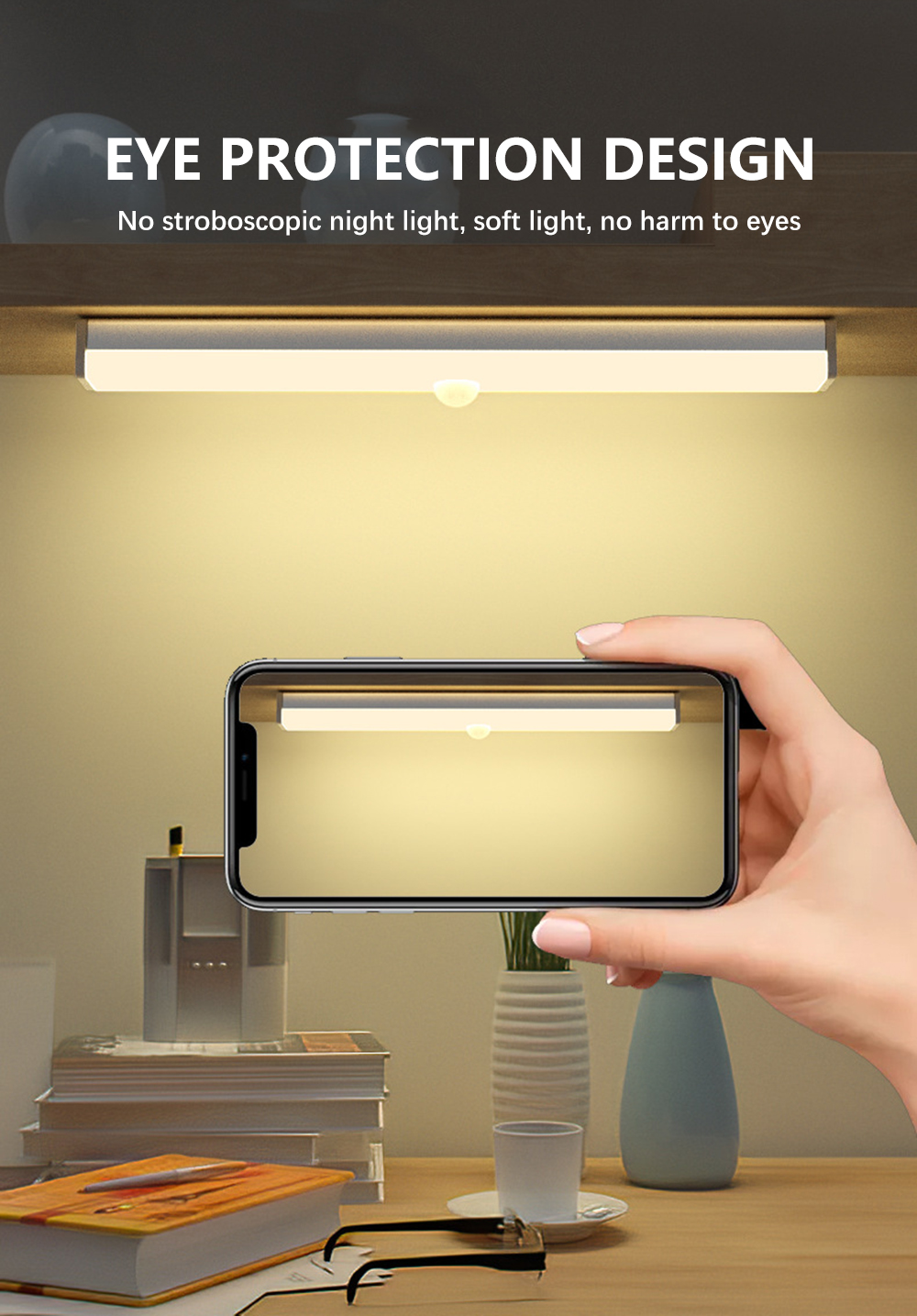 LEDNightLightMotionSensorCabinetLampUSBRechargeableClosetNightLampsforWardrobeKitchenBedroomStepLigh-1823070-7