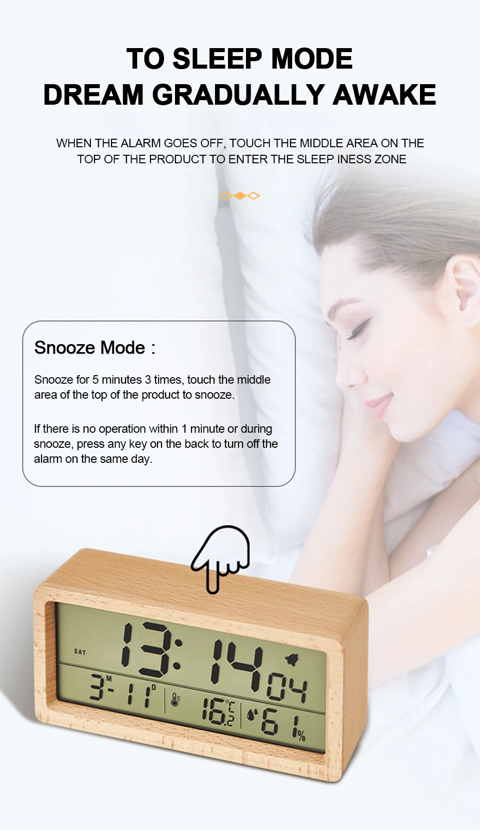 LEDWoodenDigitalAlarmClockMultifunctionalLargeScreenDateTemperatureHumidityBacklight1224HourSnoozeTa-2009749-6