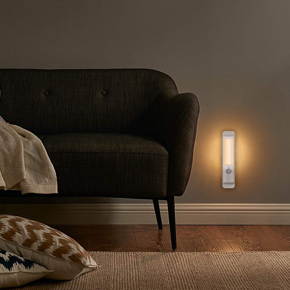 LUSTREONWirelessSmartPIRMotionSensorLEDCabinetNightLightBatteryPoweredforBedroomStair-1393544-6