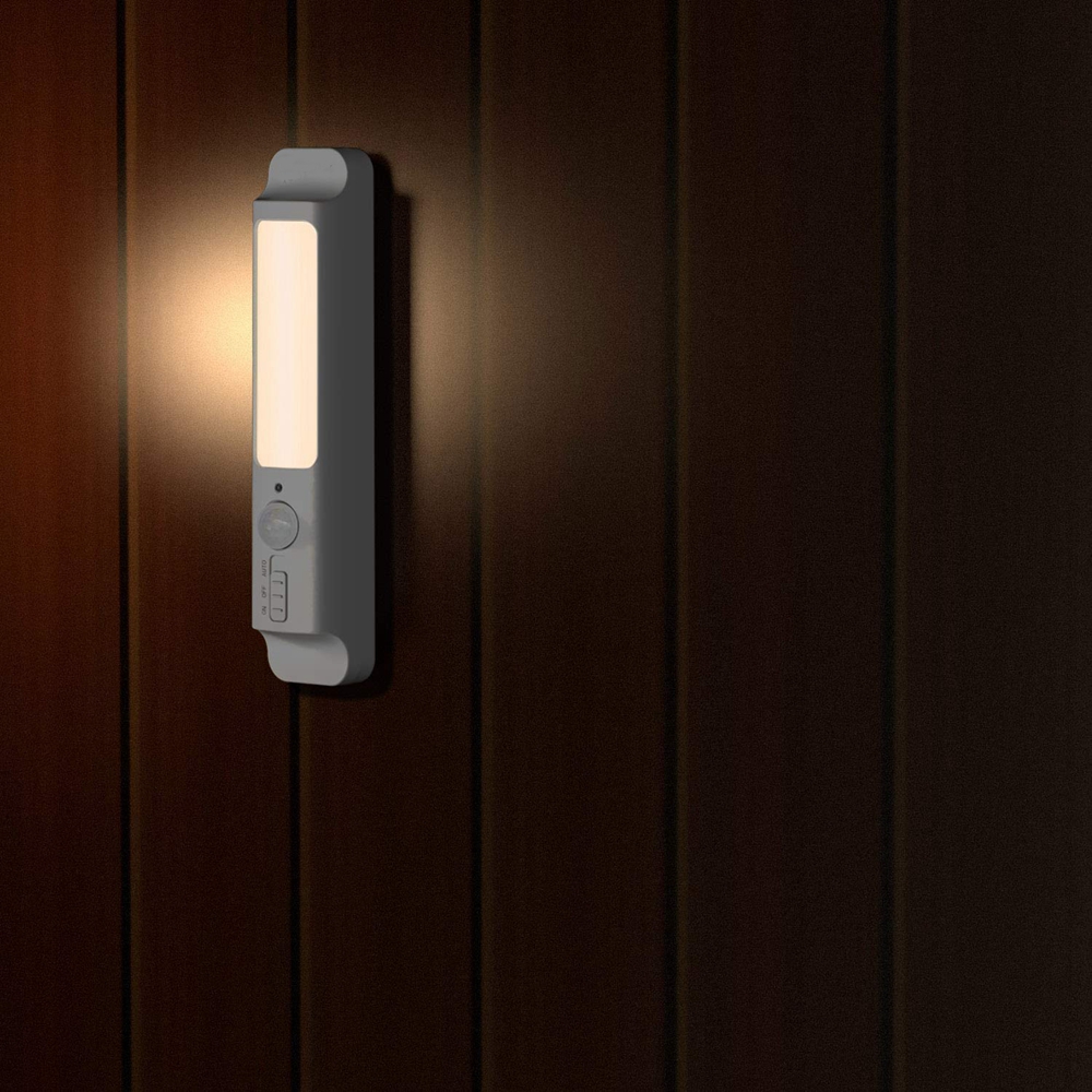 LUSTREONWirelessSmartPIRMotionSensorLEDCabinetNightLightBatteryPoweredforBedroomStair-1393544-7