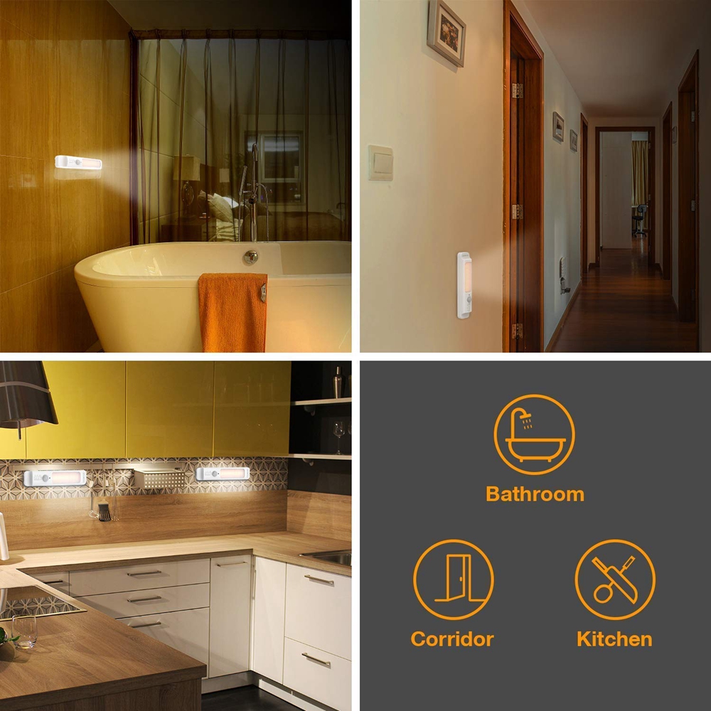 LUSTREONWirelessSmartPIRMotionSensorLEDCabinetNightLightBatteryPoweredforBedroomStair-1393544-10