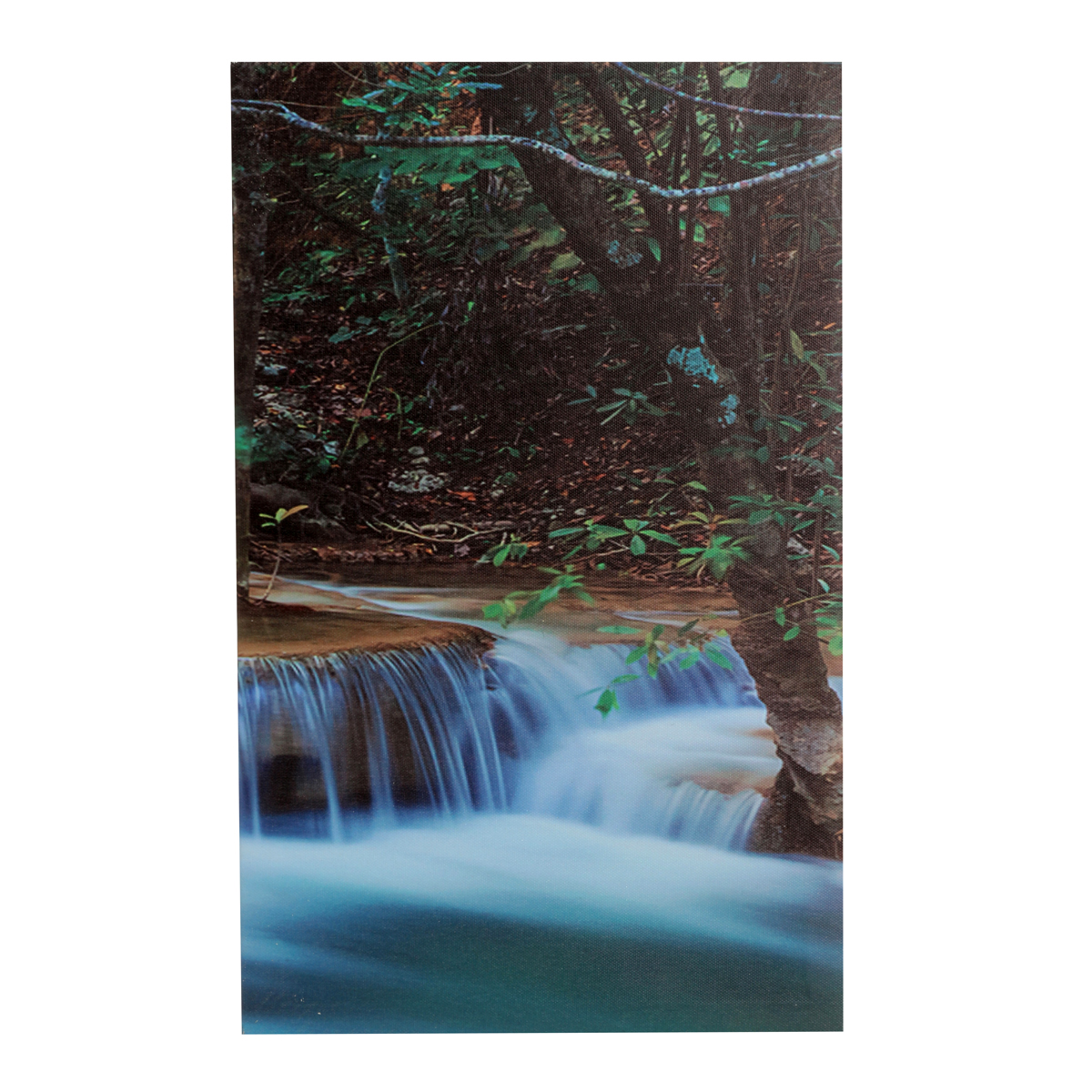 LargeFramedCanvasPrintsForestWaterfallPaintingHomeHangingWallDecorations-1444004-9