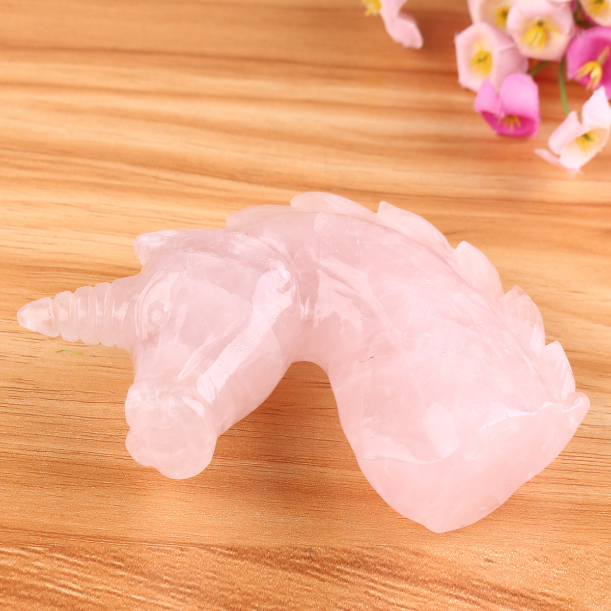 LargeNaturalPinkRoseGemstoneQuartzHandCarvedUnicornCrystalsReikiHealingStoneStatueDecoration-1558897-2