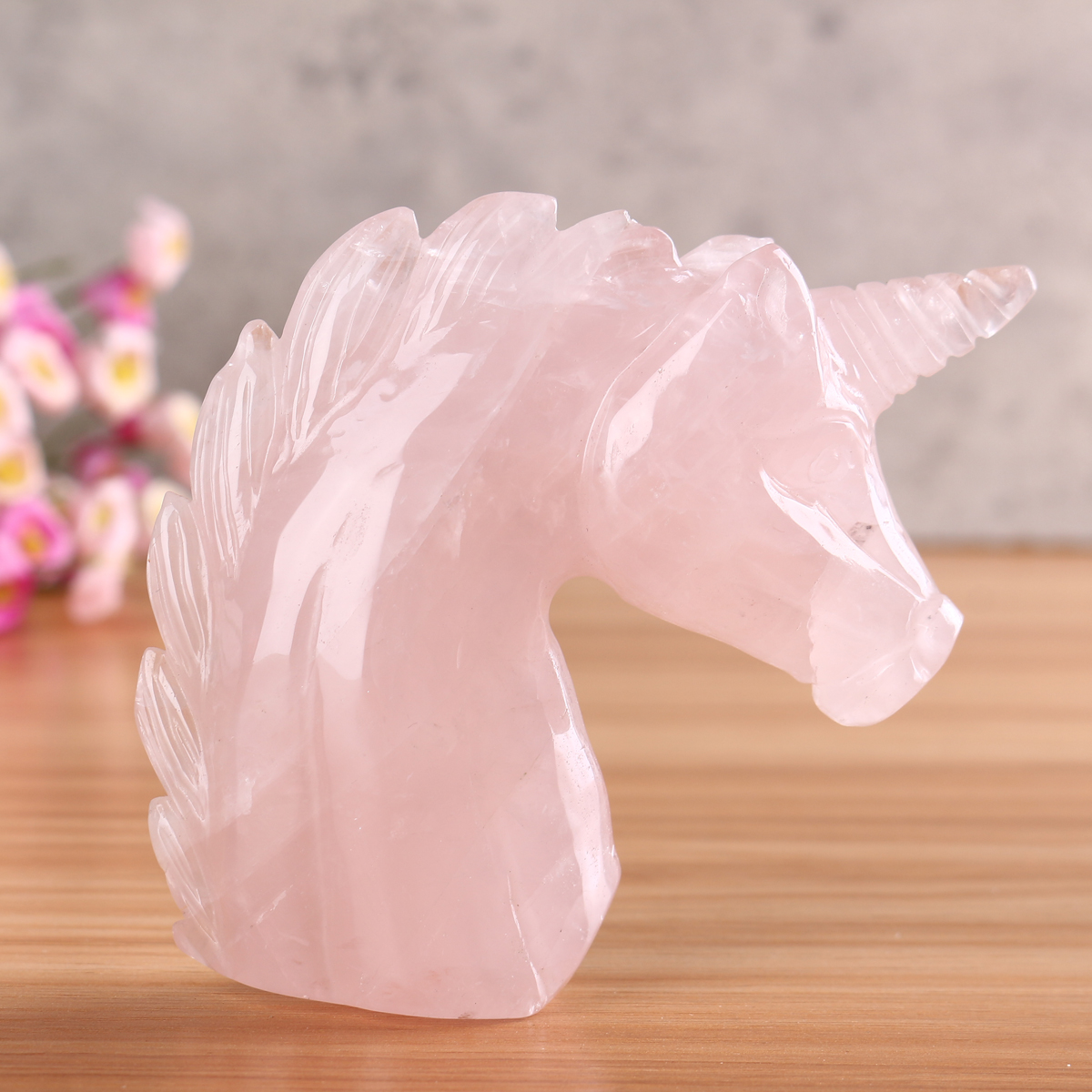 LargeNaturalPinkRoseGemstoneQuartzHandCarvedUnicornCrystalsReikiHealingStoneStatueDecoration-1558897-4