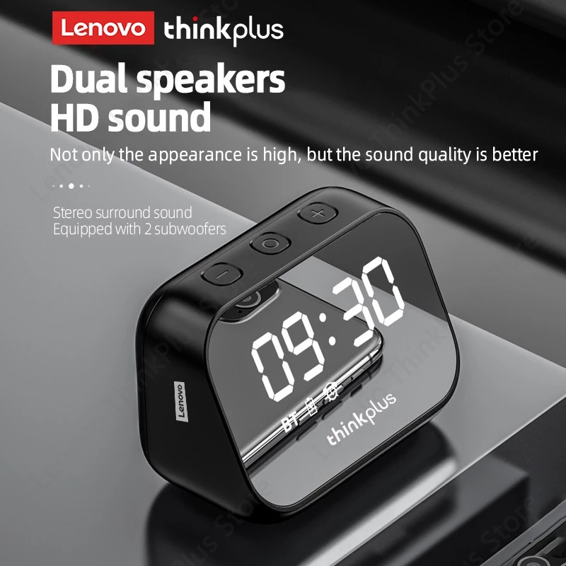 LenovothinkplusTS13SpeakerAlarmClockMirrorWirelessBluetoothSpeakerLEDDigitalStereoDesktop-1965747-3