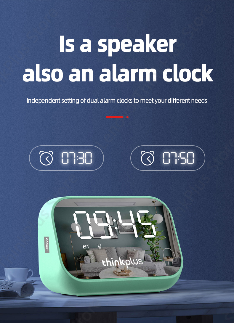 LenovothinkplusTS13SpeakerAlarmClockMirrorWirelessBluetoothSpeakerLEDDigitalStereoDesktop-1965747-4